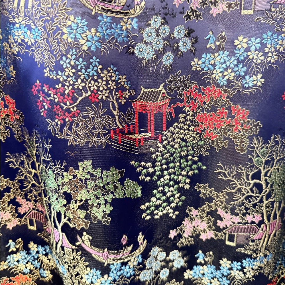 Vintage Traditional From Hong Kong Kimono Dress Size Small Silk - Picture 12 of 15